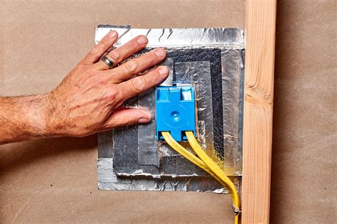 electrical insulation box|caulk around electrical box.